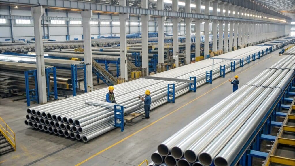 An infographic breaking down the name "6061-T6" into its components: '6' for alloy series, '061' for specific alloy, and 'T6' for temper.